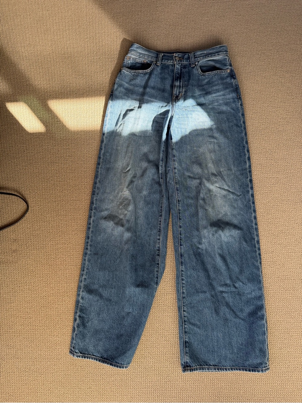Madewell Superwide-Leg Jeans Fannin Wash Size 26